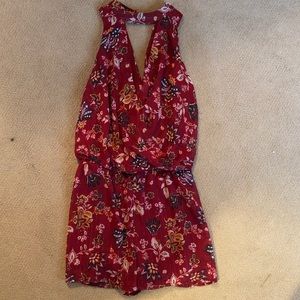 BCX brand new red floral romper